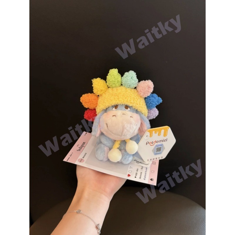 Bộ sưu tập Waitky Disney Eeyore: Túi quyến rũ, Bùa chú lừa hướng dương Eeyore, Đồ chơi sang trọng rừ