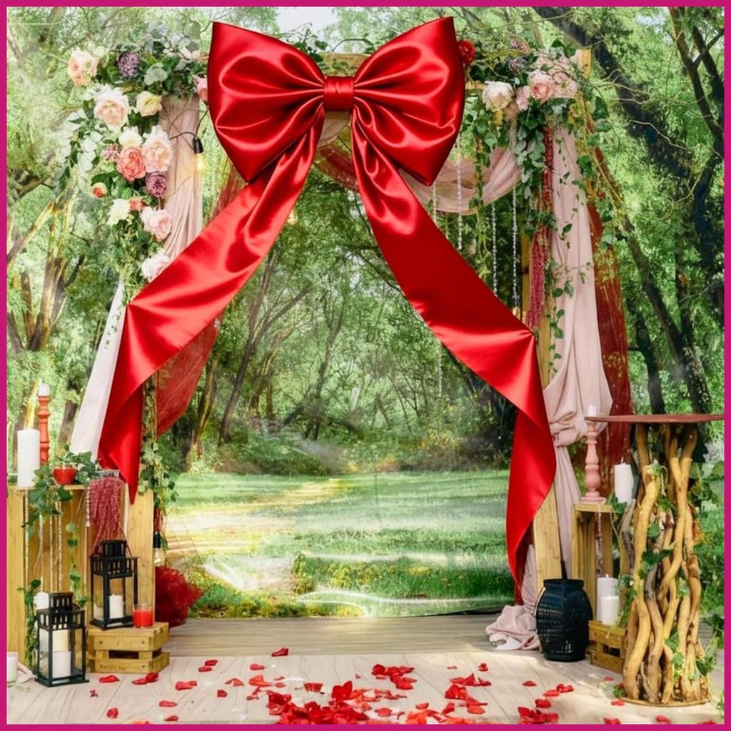 Nơ khổng lồ Trang trí tiệc 118 X 29 Inch Đồ trang trí đám cưới Nơ Satin khổng lồ cho Giáng sinh Sinh