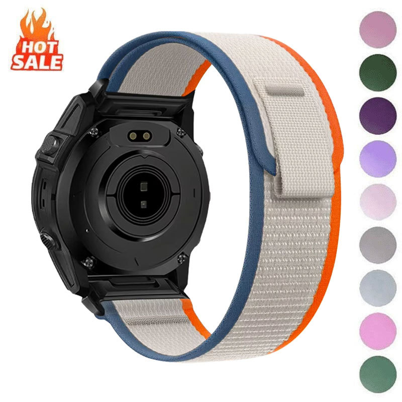 Dây đeo tháo nhanh Nylon vòng 22mm 26mm cho Garmin Fenix 7X 7 Pro Fenix 6X 6 5X 5Plus Tactix 8 Forer