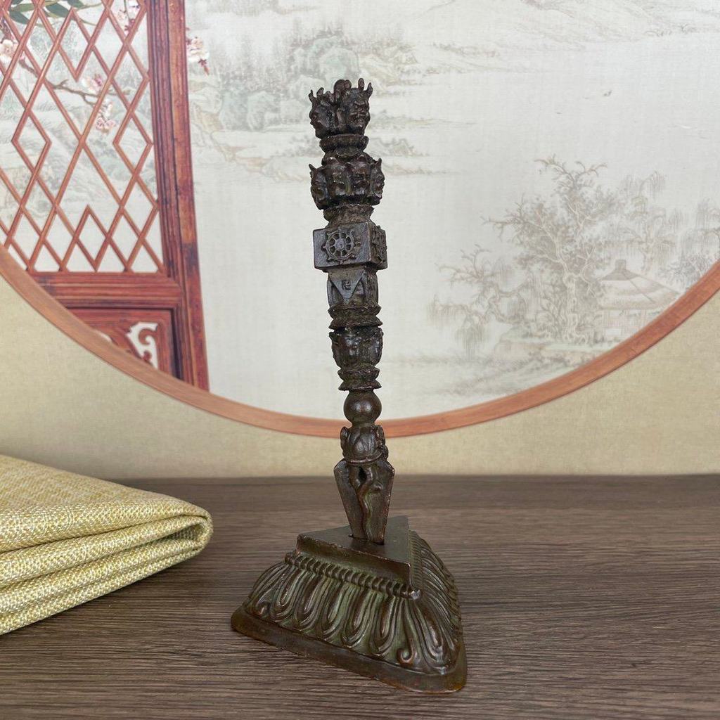 Retro Magic Tool Vajra Demon Pestle Demon Pestle Vajra Đồ trang trí Hộ gia đình Magic Tool Đồ trang 