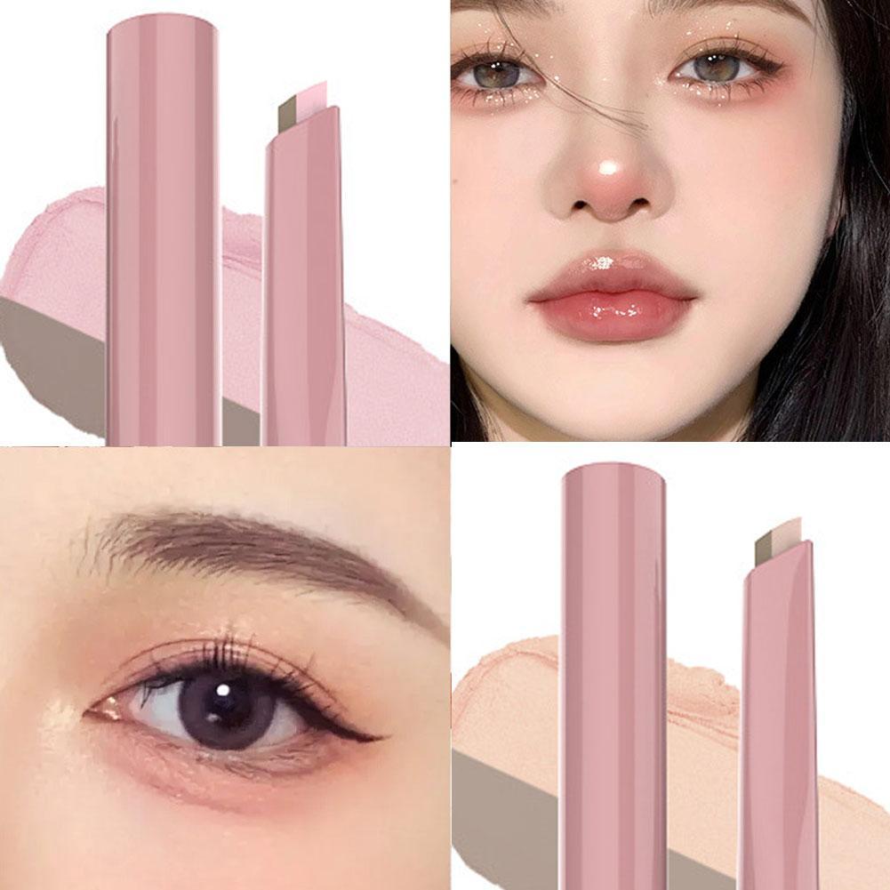 DEZONE Double Spelling Silkworm Pen Brightening Shadow 2 trong 1 Chống mồ hôi 3D Ngủ Silkworm Pen