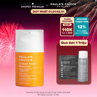  Kem dưỡng ẩm Vitamin C làm sáng da và tăng sinh collagen Paula's Choice C5 Super Boost Moisturizer 50ml 2900 