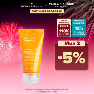  Kem dưỡng ẩm Vitamin C làm sáng da và tăng sinh collagen Paula's Choice C5 Super Boost Moisturizer 15ml 2907 