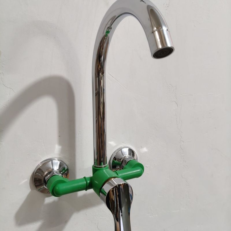 Jiufeng Trong Tường Xoay Tăng Áp Áp Lực Chống Bắn Van Trộn Khuỷu Tay Lớn Nhà Bếp Vòi Nước Nóng Lạnh 