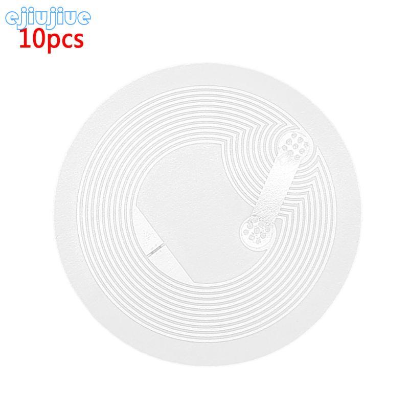 Cc NFC Thẻ Dán Tròn NTAG215 Dán Hoàn Toàn Lập Trình 504 Byte Bộ Nhớ 10x