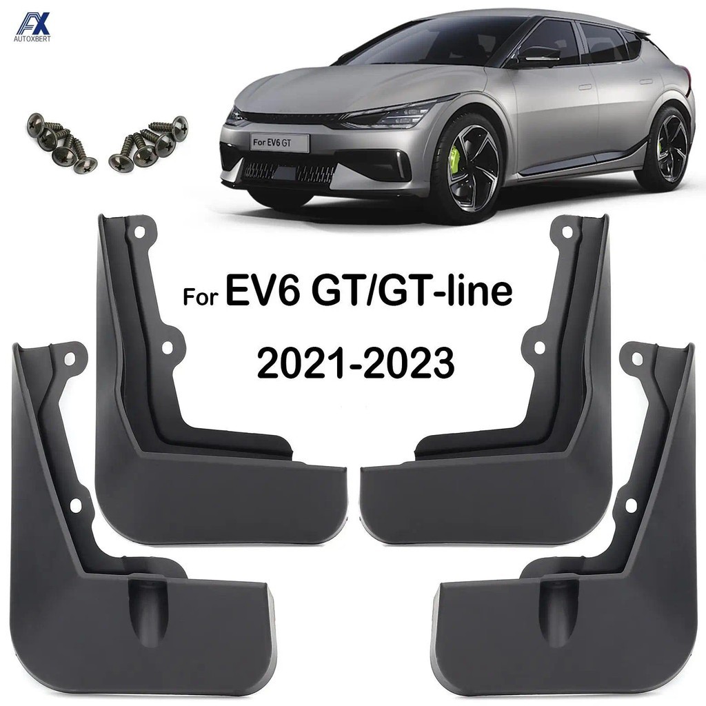 Bộ Chắn Bùn Ô Tô Cho Xe Kia EV6 GT-Line GT Line CV EV 2021 2022 2023 Chắn Bùn Bắn Bảo Vệ Chắn Bùn Ph