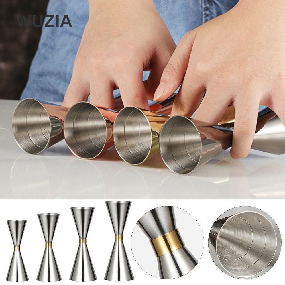 WUZIA Đôi Cocktail Jigger, Thép không gỉ Đo Bên Trong Thanh Đo Jigger, Hot OZ / ML Shot Bar Jigger B