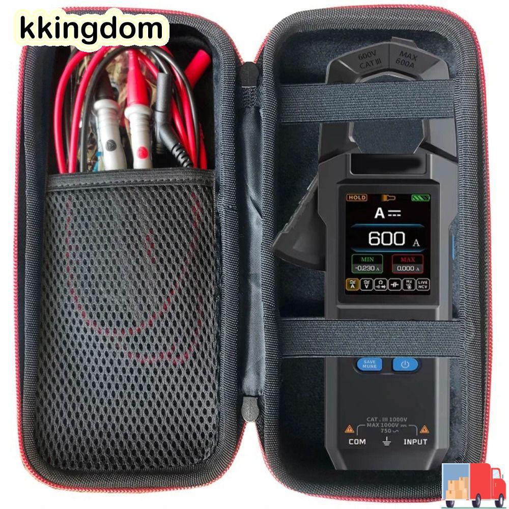KKINGDOM Mang theo, Máy đo kẹp lót xốp vỏ cứng, Túi bảo vệ chống sốc đa năng chuyên nghiệp để bảo vệ