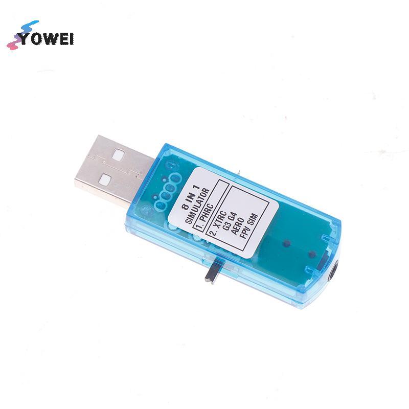 YOWEI 8 Trong 1 USB Flight Simulatorputer Flight Simulator Cho XTR5 FMS G4 FPV Máy Bay Trực Thăng Đi