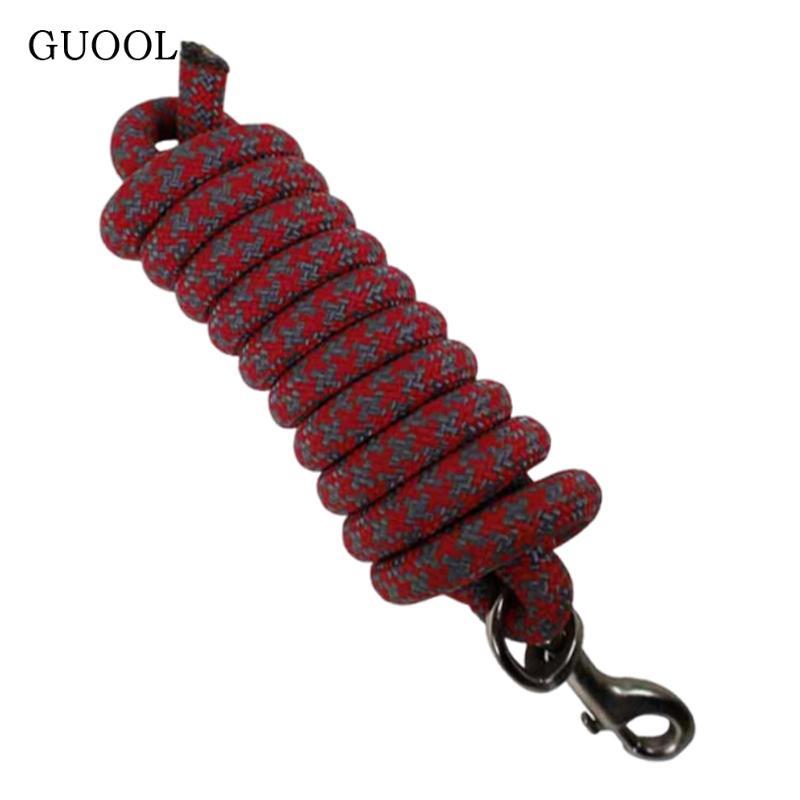 Dây dẫn lunge line 250cm Nylon bền có khóa cho huấn luyện cưỡi ngựa
