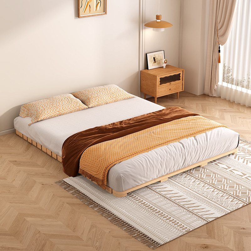 Giường Cuộn Giường Pallet Gỗ Thông Chiếu Tatami FOF