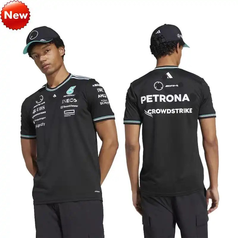 2026 Mới Nhất F1 Mercedes Team F1 Racing Jersey + Áo thun ngắn tay nam nữ mùa hè J6OH