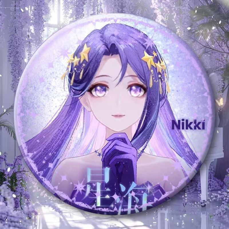 Infinity Nikki / Nikki / Warm Nikki Beautiful Star Sea Huy hiệu hàng hóa 58mm / ccza