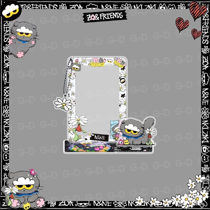 G G G-D G-D Kwon Ji-Dragon Phim Hoạt Hình Thẻ Khung Ảnh Móc Khóa Kwon Ji-Dragon Aidou Photocard Lưu 