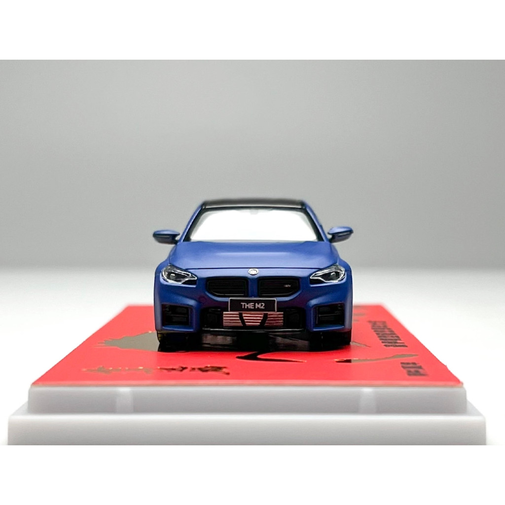 Mytopstore Howie 1: 64 Matt Blue M2 G87 Coupe Mô Hình Thể Thao Diecast Thu Thập Kim Loại Màn Hình Xe