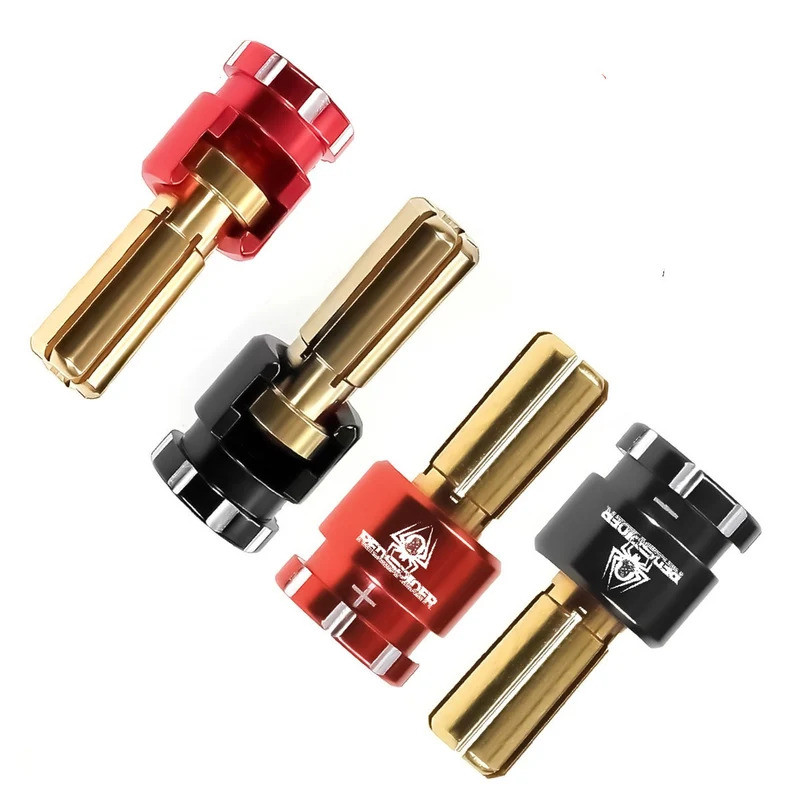 RS Red Spider Flat-Run Leo Núi Pin Banana Connector 90° Phích cắm đầu ra góc cho pin Lipo xe RC Phần