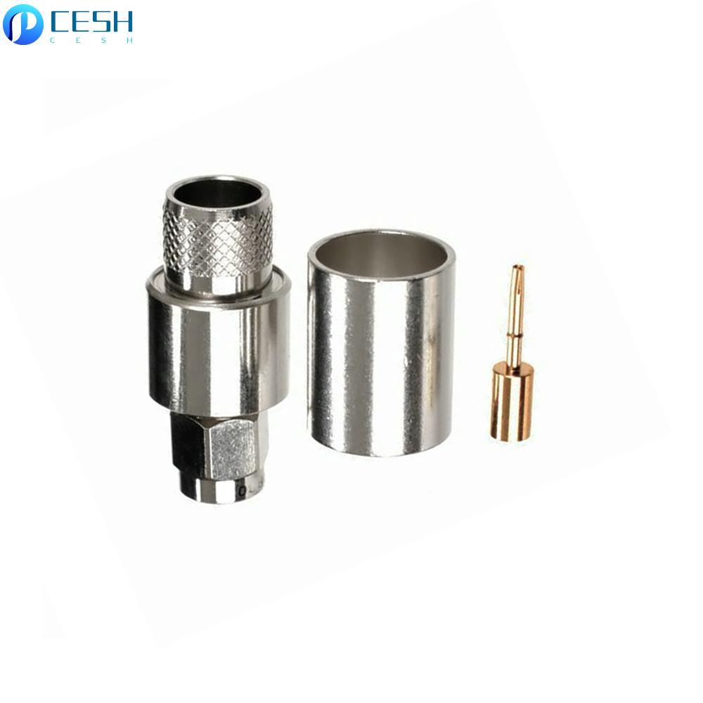 Đầu nối LMR-400 VSWR < 1.8 RP SMA Nam cắm cho phích cắm LMR-400 Hiệu suất VSWR