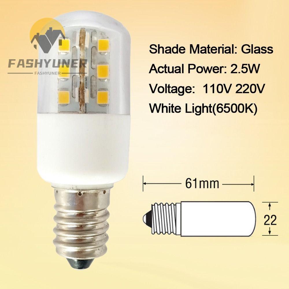 Bóng đèn tủ lạnh FAWYUNER Di động 110V 220V E12 E14 Đầu nối T22 Đèn LED 2.5W
