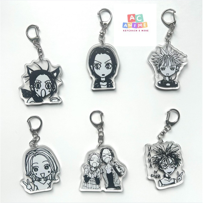 Móc khoá NANA Double Side Keychain, Nana Osaki, Nobuo Terashima, Nana Komatsu, Takumi Ichinose, Ren 