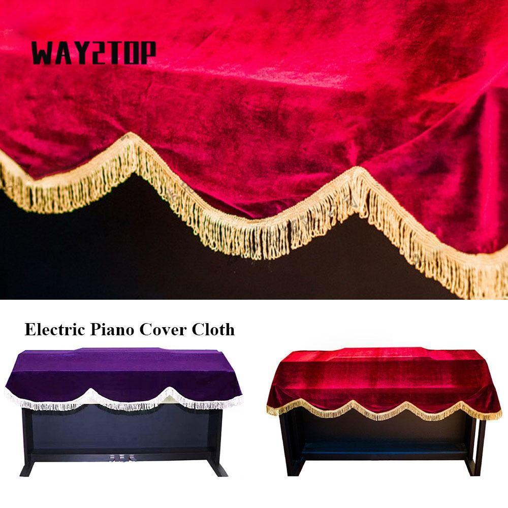 WAY2TOP 88 Phím Có Thể Co Giãn Chống Bụi Bàn Phím Đàn Piano Khóa Khóa Móc Treo Đàn Piano Bụi