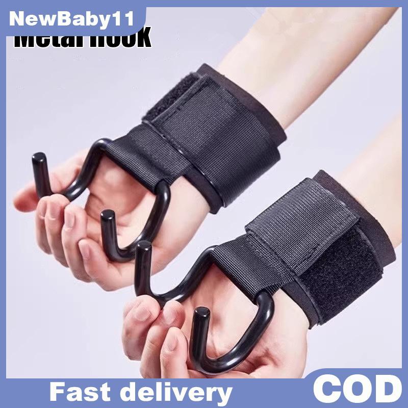 NY 2 Chiếc Móc Nâng Trọng Lượng Tay Thanh Dây Đeo Cổ Tay Tập Gym Thể Dục Móc Trọng Lượng Dây Kéo Găn