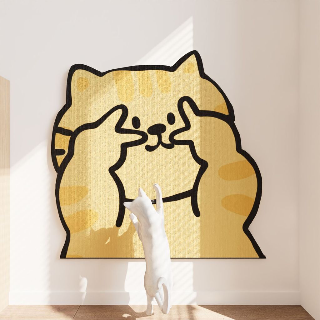 Cat Scratch Pad Chống mài mòn Chống trầy xước Không bụi Cat Scratch Board Sticker Wall Cat Scratch W