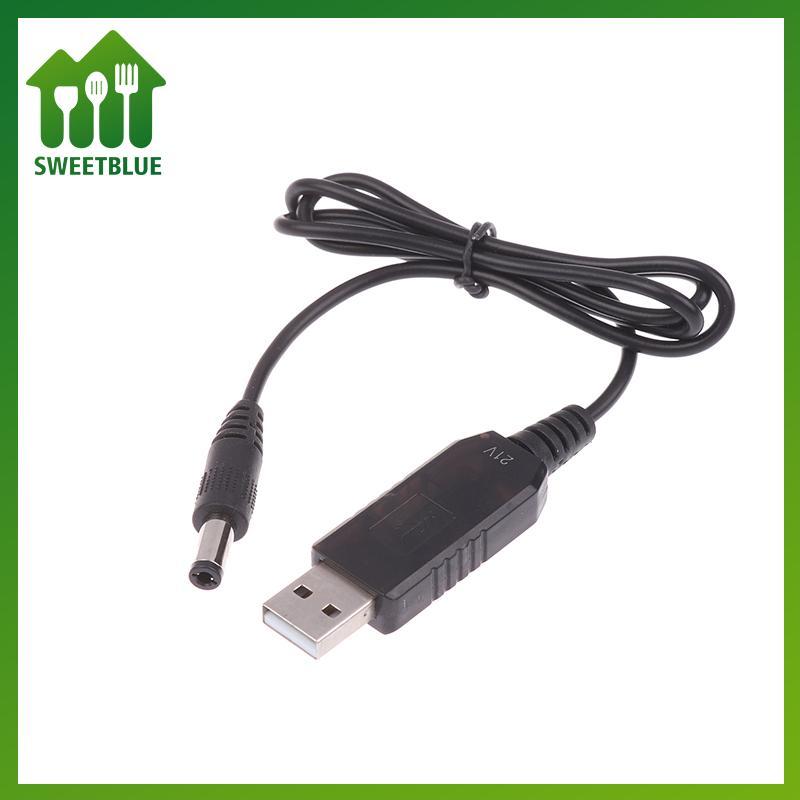 SWEET USB 5V Sang 21V Boost Cáp Sạc USB Power Boost Line DC 21V Giao Diện Sạc Adapter n