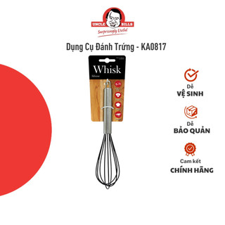 Dụng cụ đánh trứng uncle bills cầm tay chống dính bằng silicon làm bánh - ka0817