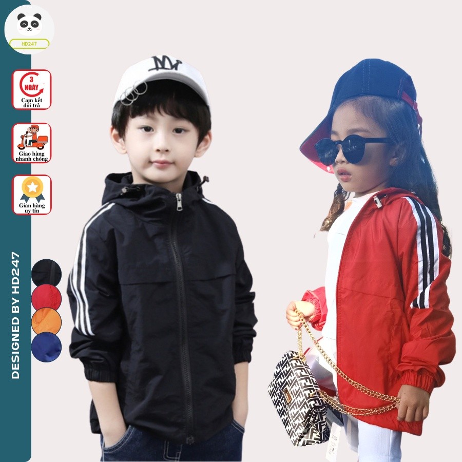 TA1 Áo khoác bé trai và bé gái 2 lớp dễ thương Hàn Quốc từ 5 đến 14 tuổi D502