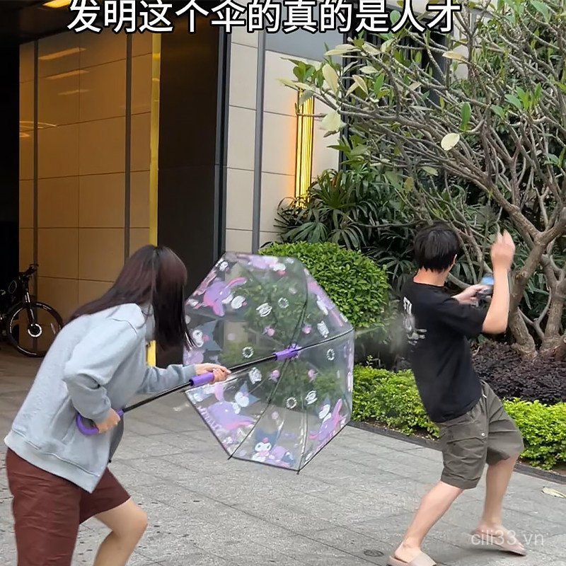 [Dụng cụ tiện dụng chiến đấu dưới nước] Loại kéo nước ô dù có thể tấn công có thể giữ nước chiến đấu