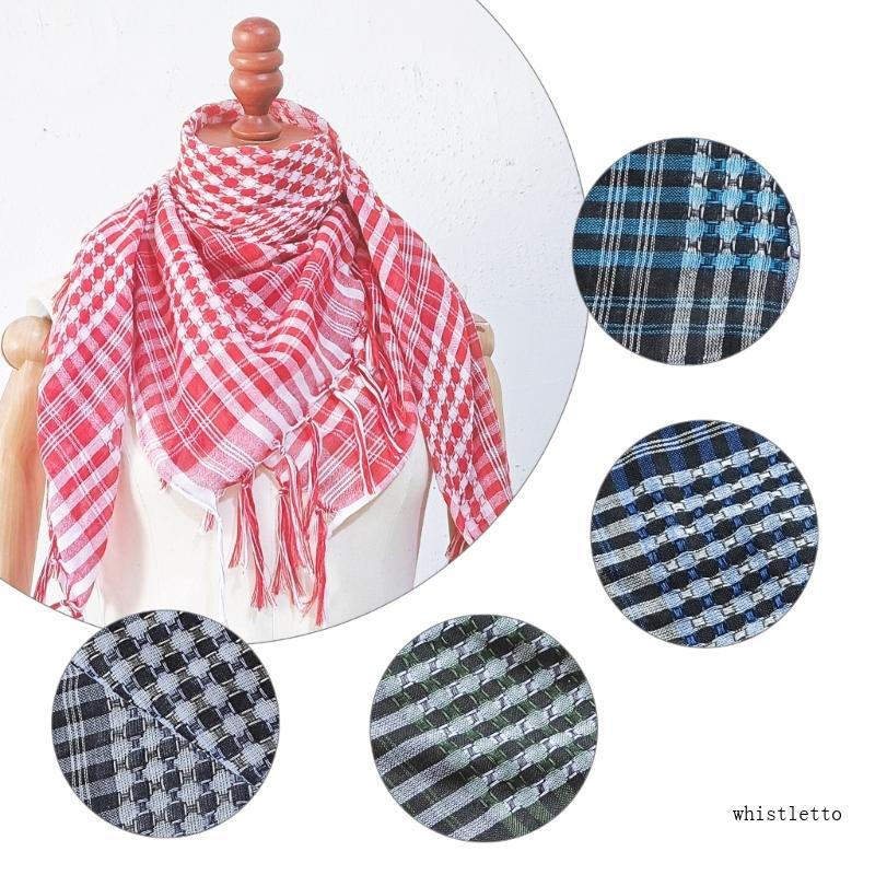Trendy Outdoor Scarf Shawl for Male Women, Tassels Head Scarf Unisex Shemagh
