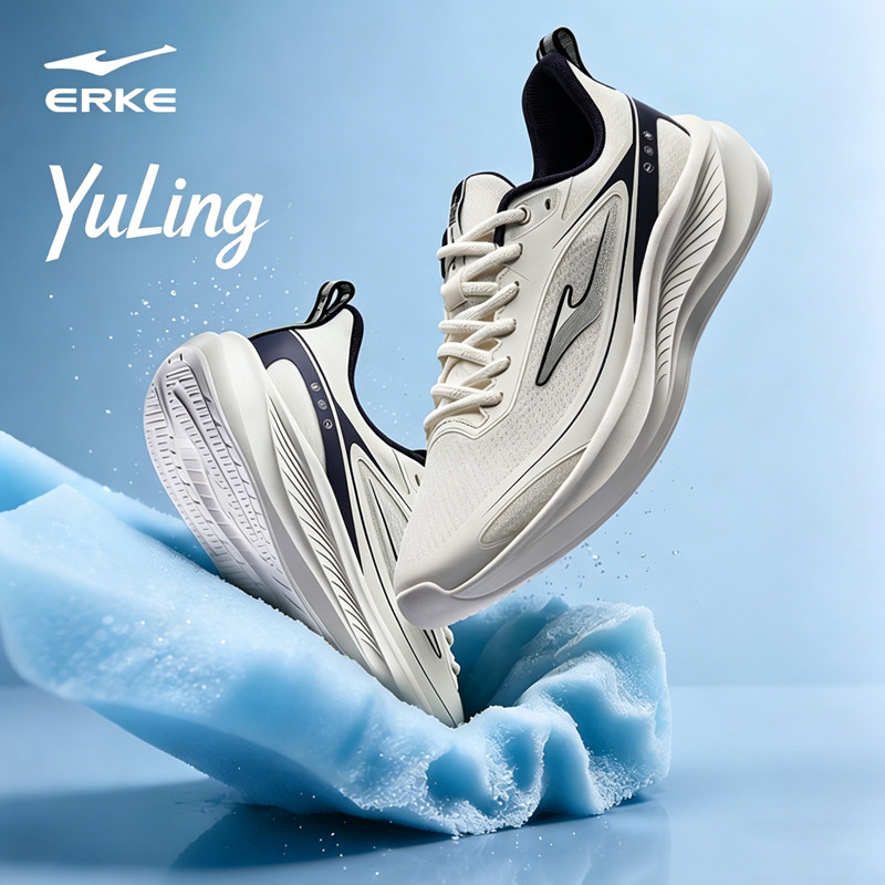 Giày chạy bộ nữ ERKE Yuling - Chống trượt, Absorbsock, Nhẹ nhàng