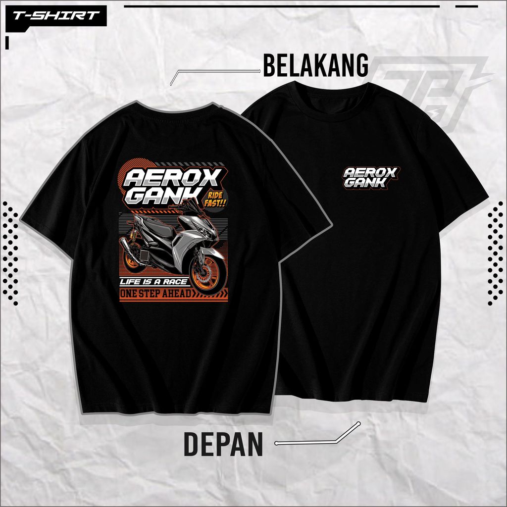 Áo thun Sjp Aerox Gank Áo thun đơn giản mát mẻ Aerox 155 - Áo sơ mi Yamaha Aerox 155 mới nhất 03