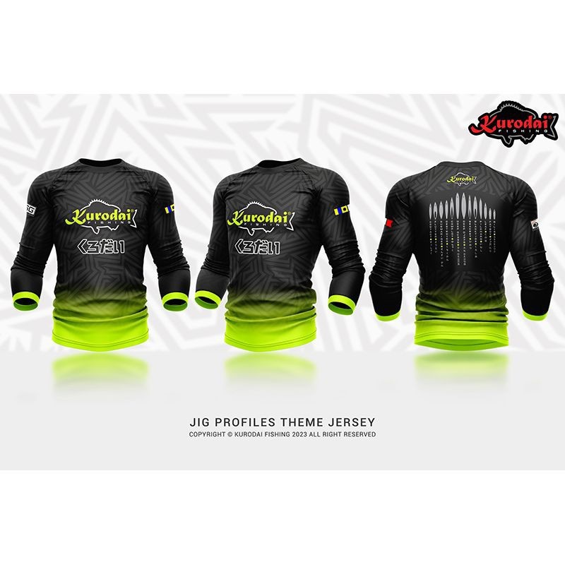 Jersey Kurodai Apparel (mới) – Chủ đề Jig Fishing Jersey dài tay