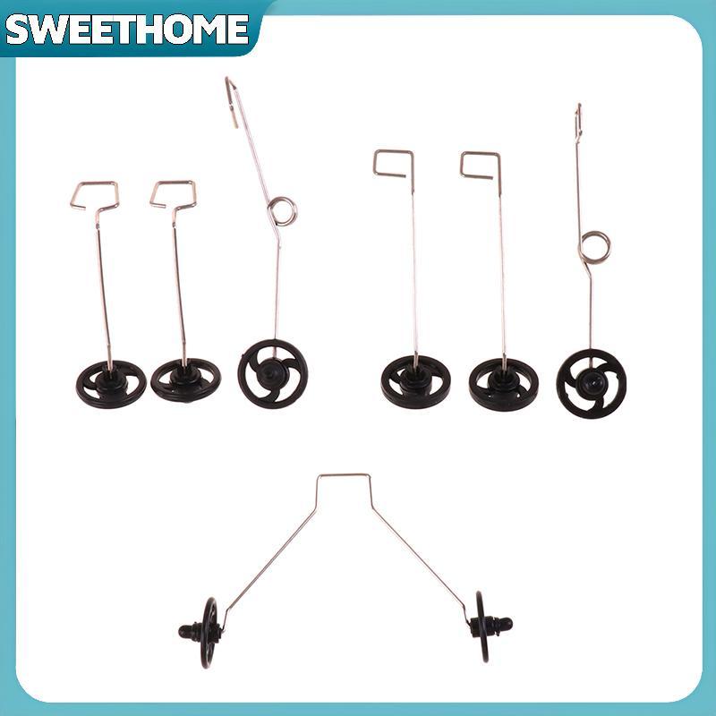 SWEETOME 1 Bộ Xốp Tay Ném Glider Landing Gear Kit Có Bánh Xe Máy Bay Phụ Kiện Cho Cessna J-11 J-20 S
