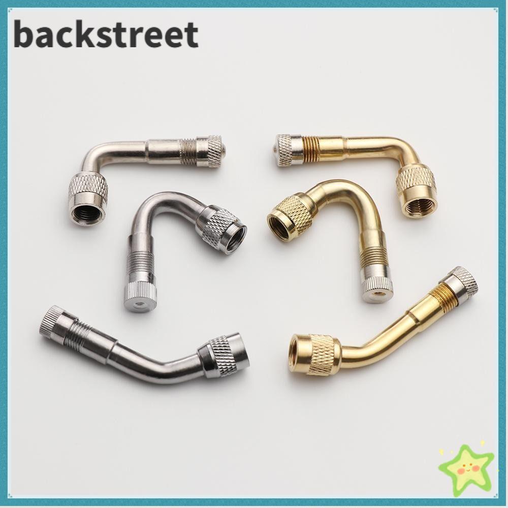 BACKSTRETDV Van xe đạp điện, Nhiều màu với bộ chuyển đổi mở rộng Thân van lốp khí bằng đồng thau, Ph
