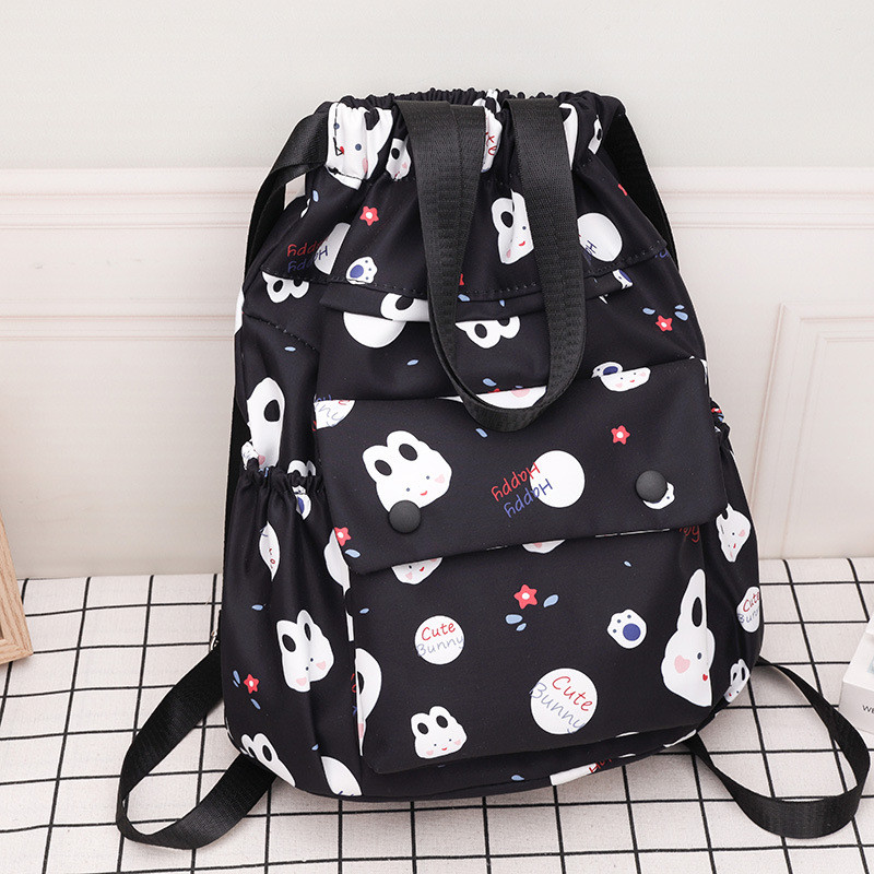 [Sẵn sàng] Ba lô dây rút bỏ túi Học sinh tiểu học Nam nữ Túi đi học Trẻ em Ba lô giải trí nhẹ Học ph
