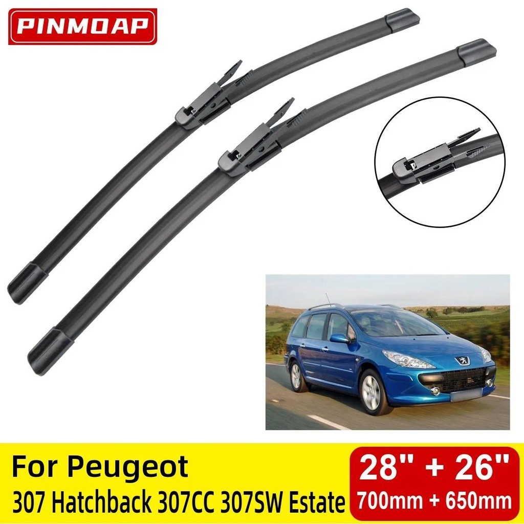 Lưỡi gạt nước phía trước cho Peugeot 307 Hatchback 307CC 307SW Kính chắn gió bất động sản Cửa sổ 28 