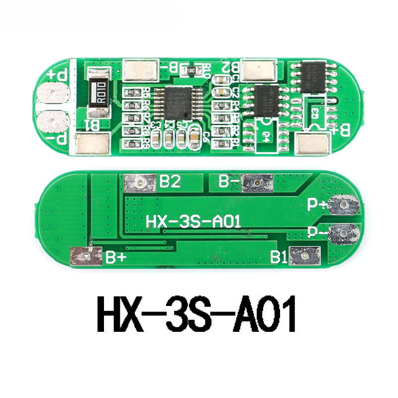 2 Chiếc 3S Lithium Li-ion 18650 4A 11.1V Pin Sạc Ban Bảo Vệ PCB BMS 18650 Pin Sạc Mô Đun 3s Điện Tử 