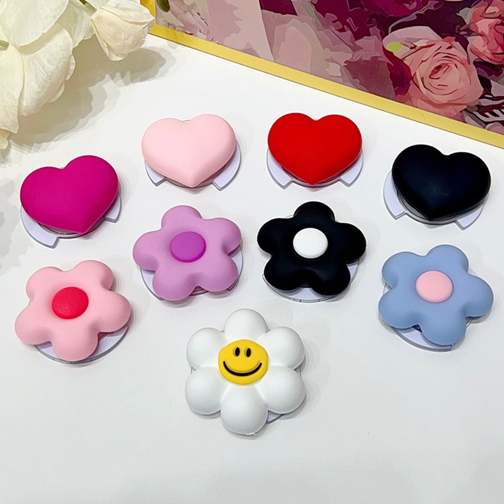 Từ Thu Hút Giá Đỡ Điện Thoại Sáng Tạo Hình Chữ G Chân Đế 3D Hoa Trái Tim Tình Yêu Đứng Cho Điện Thoại Di Động Khỏa Thân Magsafe Case Máy Tính Bảng Điện Thoại Di Động Chống Rơi Giá Đỡ PC 9 Kiểu