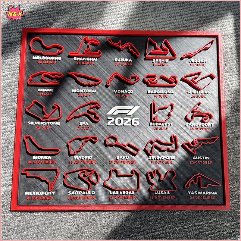 Lịch N & X 2026 Công Thức 1 F1 Có Chân Đế Đua Lịch Để Bàn Trang Trí Văn Phòng Tại Nhà Trang Trí Máy 