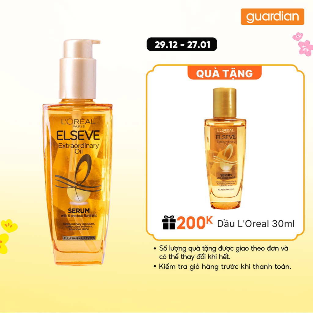 Dầu Dưỡng Tóc Tinh Dầu Hoa Tự Nhiên Elseve Extraordinary Oil L'Oréal Paris 100ml