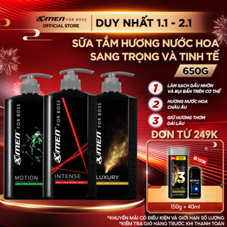  Sữa Tắm Nam XMen for Boss 650g Hương Nước Hoa Châu Âu Sang Trọng Lịch Lãm 
