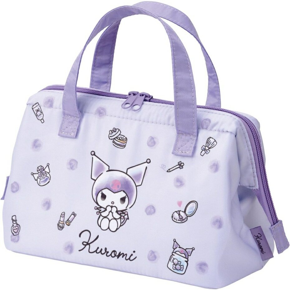 ⭐ Skater Insulated Lunch Bag – Kuromi Watercolor Cosmetic Style (KGA1-A)