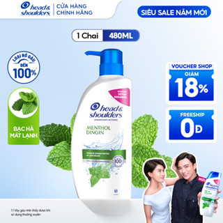  Dầu Gội Đầu HEAD & SHOULDERS Bạc Hà Mát Lạnh Chai 480ML 