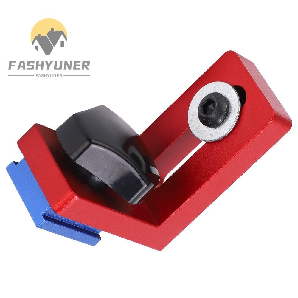 FASHYUNER 2 chiếc Giá đỡ trượt T-Track, Hợp kim nhôm 30 loại ​Miter Track Stop, Màu đỏ chính xác cho