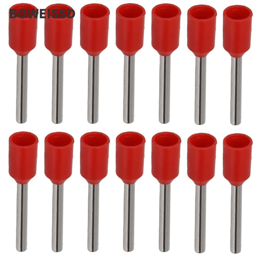 BOWEISSD 1000 Chiếc Thiết Bị Đầu Cuối Ferrules Cách Nhiệt, E0510 / E0512 Cho AWG22 (0.5mm2) Bộ Đầu N