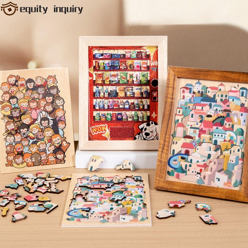 Câu đố hình dạng xếp chồng lên nhau nhanh chóng, Teaser trí não hình không đều bằng gỗ Câu đố ghép h