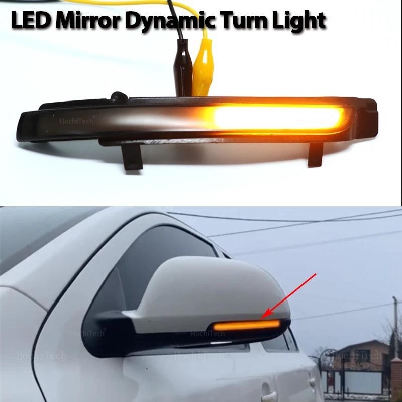 2 Chiếc Năng Động Biến Tín Hiệu Đèn LED Bên Gương Chỉ Báo Cho Skoda Octavia 1Z3 1Z5 2009-2013 SUPERB