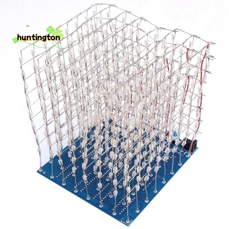 3D Led Cube Light 8x8x8 3D8 DIY Kit Bộ dự án hàn 4.5-5.5V Squared DIY Kit Cube Hàn Kit LED Cube Cube